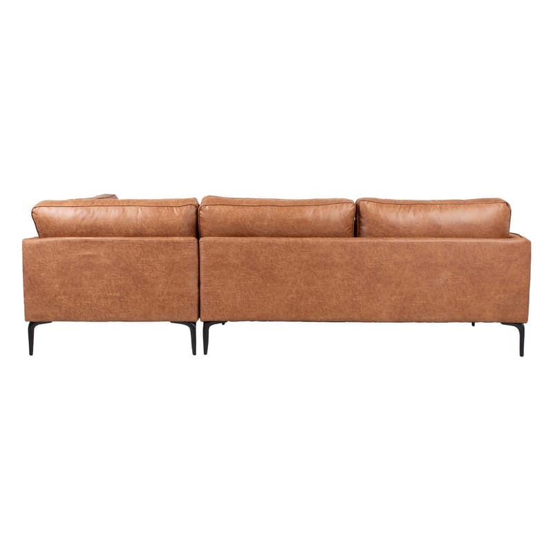 Hjørnesofa HOME4YOU Sofia Brun Høyre hjørne - brun - Møbler - Sofaer - Hjørnesofa