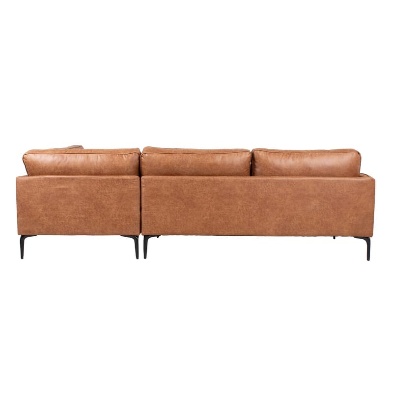 Hjørnesofa HOME4YOU Sofia Brun Høyre hjørne - brun - Møbler - Sofaer - Hjørnesofa