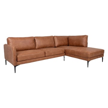 Hjørnesofa HOME4YOU Sofia Brun Høyre hjørne - brun - Møbler - Sofaer - Skinnsofaer