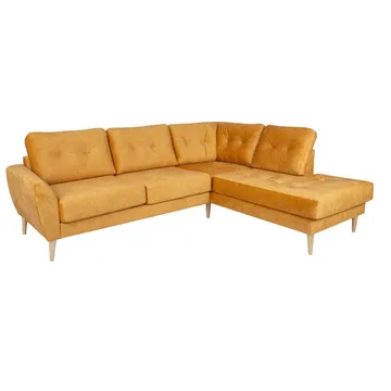 Hjørnesofa Ivarby Gul Høyre - gul - Møbler - Sofaer - Hjørnesofa