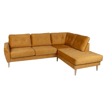 Hjørnesofa Ivarby Gul Høyre - gul - Møbler - Sofaer - Hjørnesofa