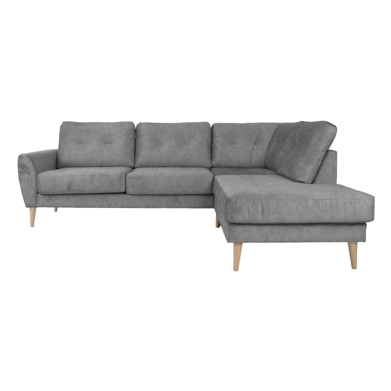 Hjørnesofa Ivarby Høyre - grå - Møbler - Sofaer - Hjørnesofa