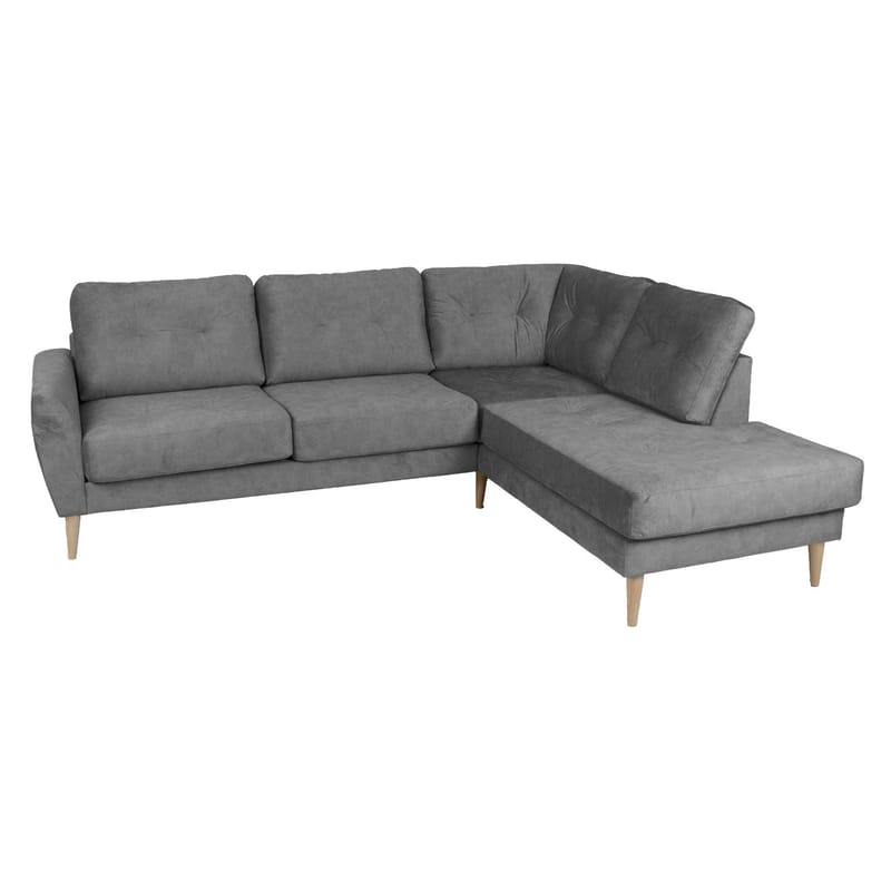 Hjørnesofa Ivarby Høyre - grå - Møbler - Sofaer - Hjørnesofa