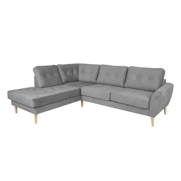 Hjørnesofa Ivarby Venstre - grå - Møbler - Sofaer - Hjørnesofa