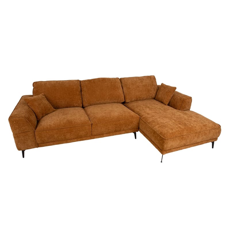 Hjørnesofa Monar Høyre - brun - Møbler - Sofaer - Hjørnesofa