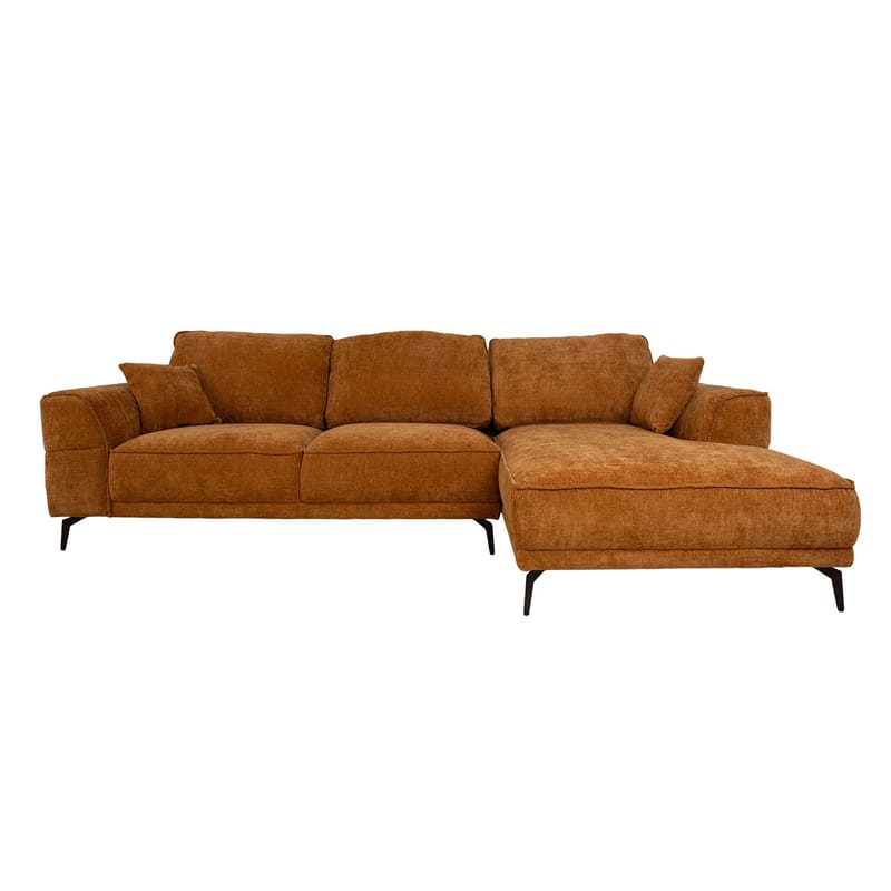 Hjørnesofa Monar Høyre - brun - Møbler - Sofaer - Hjørnesofa