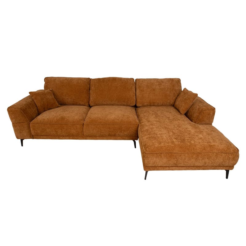 Hjørnesofa Monar Høyre - brun - Møbler - Sofaer - Hjørnesofa