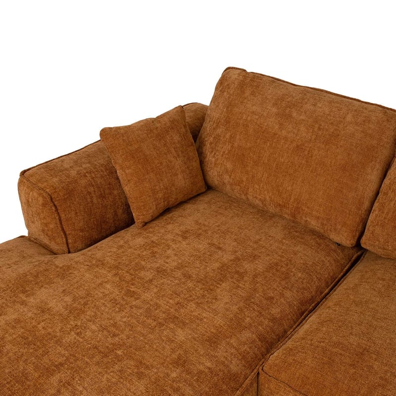 Hjørnesofa Monar Venstre - brun - Møbler - Sofaer - Hjørnesofa
