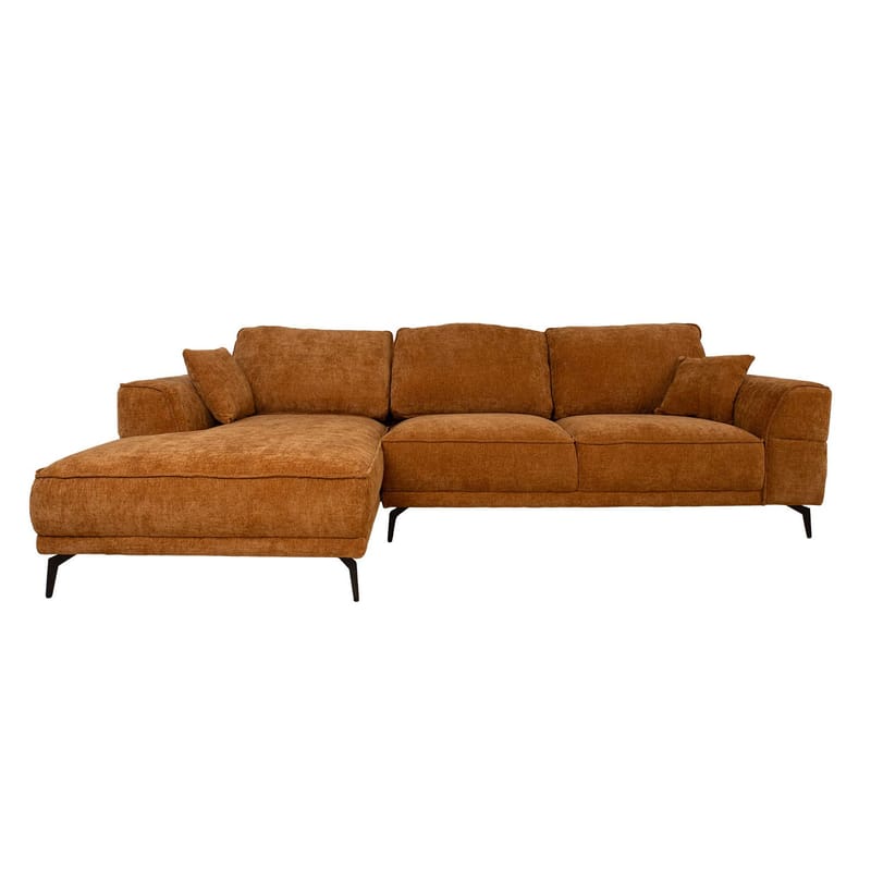 Hjørnesofa Monar Venstre - brun - Møbler - Sofaer - Hjørnesofa