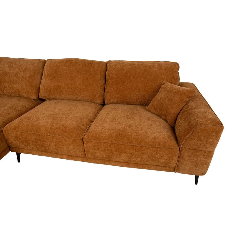 Hjørnesofa Monar Venstre - brun - Møbler - Sofaer - Hjørnesofa
