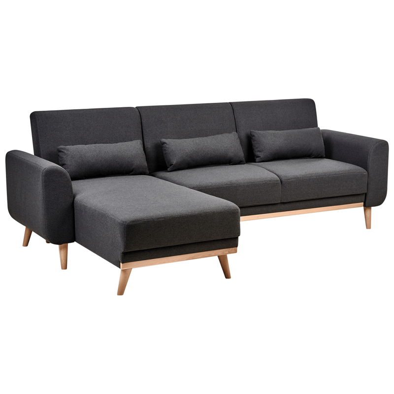 Hjørnesofa Ollsta høyrevendt - Svart - Møbler - Sofaer - Sovesofaer