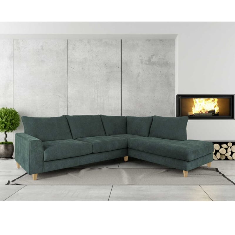 Hjørnesofa Terin Høyre - grønn - Møbler - Sofaer - Hjørnesofa