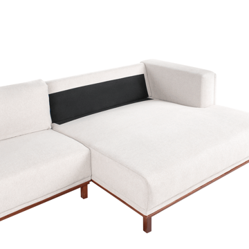 4-seters sofa Veng - Lys brun - Møbler - Sofaer - Sofa med sjeselong - 4 seters sofa med divan