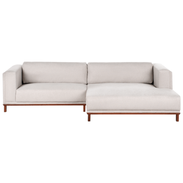 4-seters sofa Veng - Lys brun - Møbler - Sofaer - Sofa med sjeselong - 4 seters sofa med divan