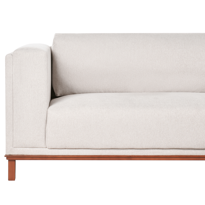 4-seters sofa Veng - Lys brun - Møbler - Sofaer - Sofa med sjeselong - 4 seters sofa med divan