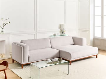 4-seters sofa Veng - Lys brun - Møbler - Sofaer - Sofa med sjeselong - 4 seters sofa med divan