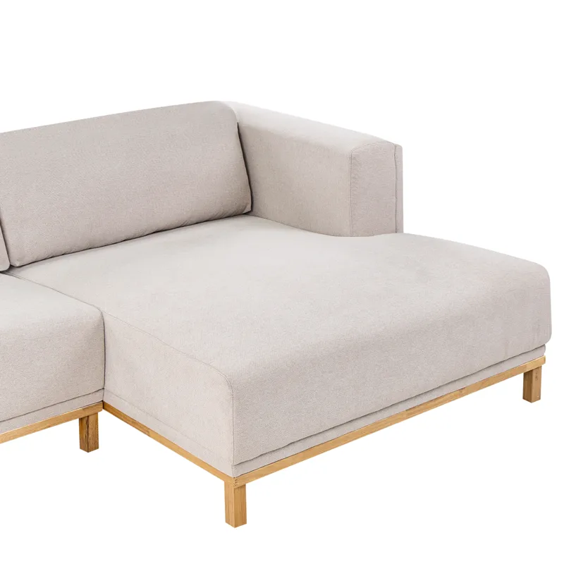 5-seters sofa Veng - Lysebrun - Møbler - Sofaer - Sofa med sjeselong - 4 seters sofa med divan