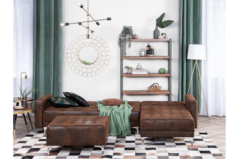 Aberdeen Hjørnesofa 267 cm - Brun - Møbler - Sofaer - Hjørnesofa