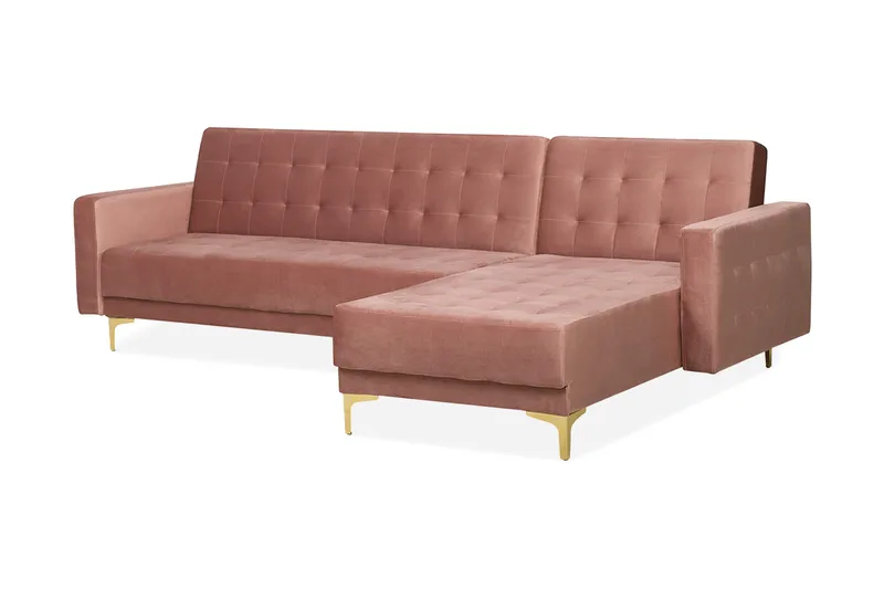 Aberdeen Hjørnesovesofa 267 cm, Rosa