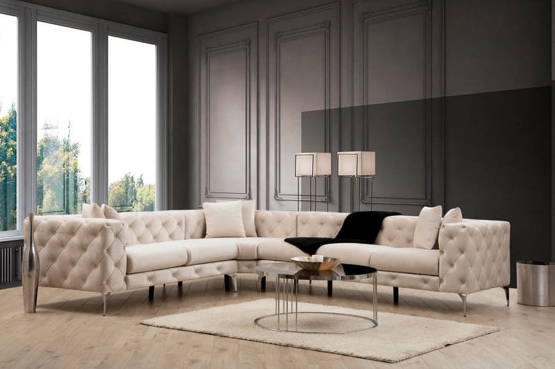Beachport Hjørnesofa 6-seters - Beige - Møbler - Sofaer - Hjørnesofa
