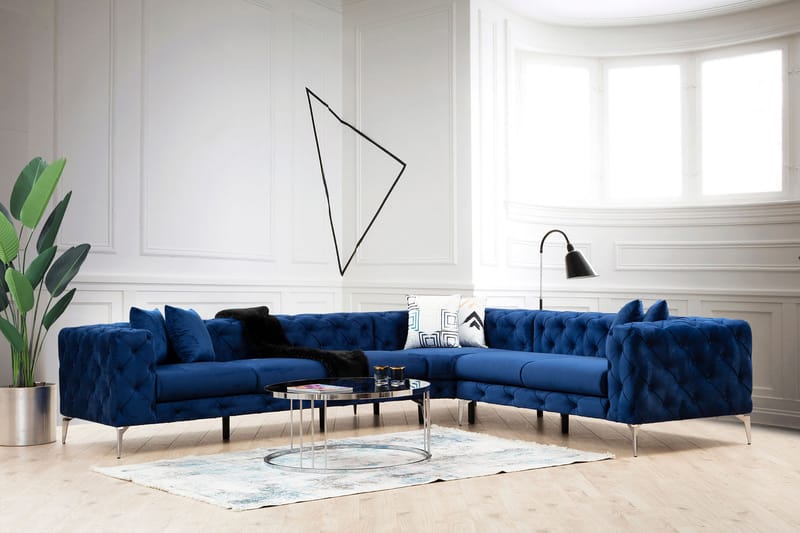 Beachport Hjørnesofa 6-seters - Blå - Møbler - Sofaer - Hjørnesofa