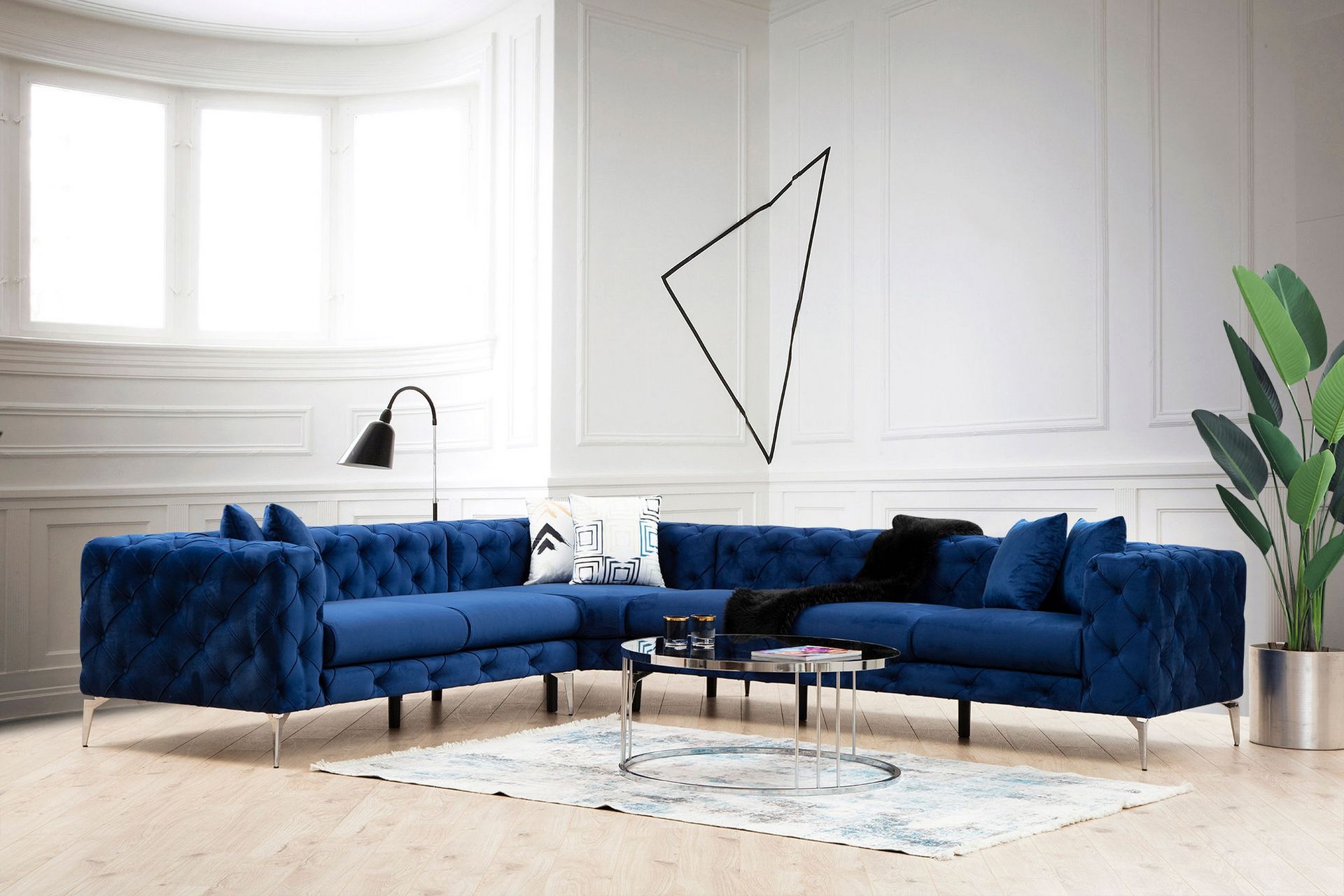 Beachport Hjørnesofa 6-seters - Blå - Møbler - Sofaer - Hjørnesofa