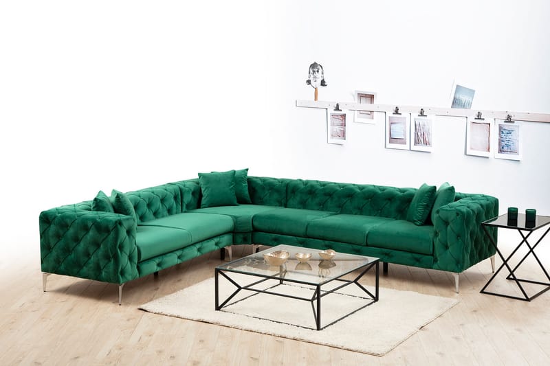 Beachport Hjørnesofa 6-seters - Grønn - Møbler - Sofaer - Hjørnesofa
