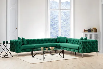 Beachport Hjørnesofa 6-seters - Grønn - Møbler - Sofaer - Hjørnesofa