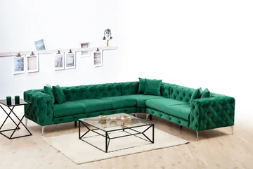 Beachport Hjørnesofa 6-seters - Grønn - Møbler - Sofaer - Hjørnesofa