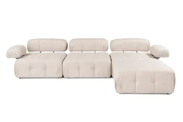 Belgin Hjørnesofa 3-seter - Lyse brun - Møbler - Sofaer - Modulsofaer - Komplett modulsofa