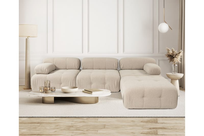 Belgin Hjørnesofa 3-seter - Peach - Møbler - Sofaer - Hjørnesofa