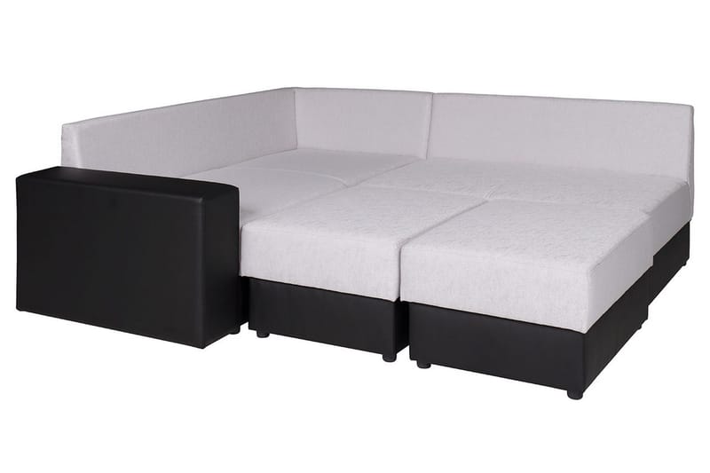Bono Hjørnesovesofa - Hvit/Grå - Møbler - Sofaer - Sovesofaer - Hjørnesovesofa