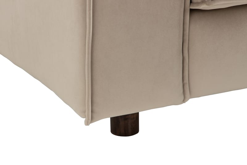 Cloudia Hjørnesofa Fløyel - Beige - Hjørnesofa - Fløyel sofaer