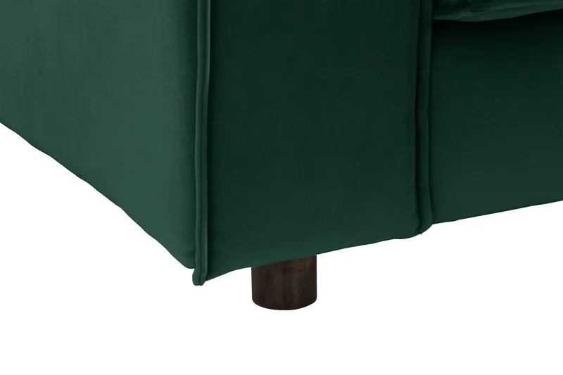 Cloudia Hjørnesofa Fløyel - Grønn - Møbler - Sofaer - Hjørnesofa