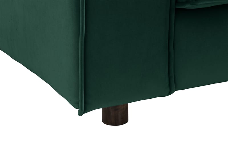 Cloudia Hjørnesofa Fløyel - Grønn - Møbler - Sofaer - Hjørnesofa