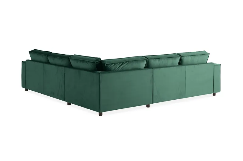 Cloudia Hjørnesofa Fløyel - Grønn - Møbler - Sofaer - Hjørnesofa