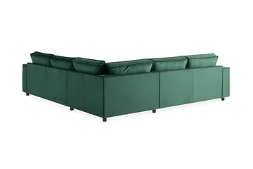 Cloudia Hjørnesofa Fløyel - Grønn - Møbler - Sofaer - Hjørnesofa
