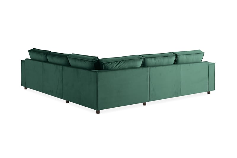Cloudia Hjørnesofa Fløyel - Grønn - Møbler - Sofaer - Hjørnesofa