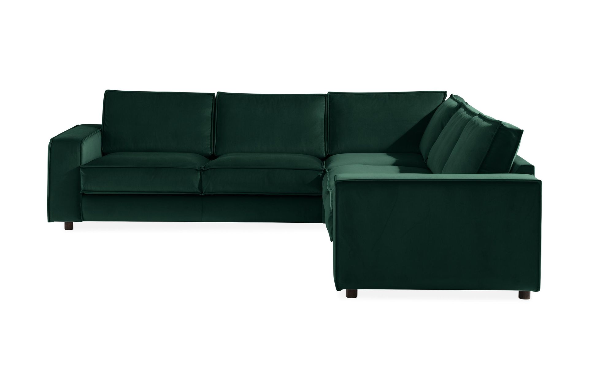Cloudia Hjørnesofa Fløyel - Grønn - Møbler - Sofaer - Hjørnesofa