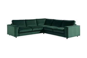 Cloudia Hjørnesofa Fløyel - Grønn - Møbler - Sofaer - Hjørnesofa