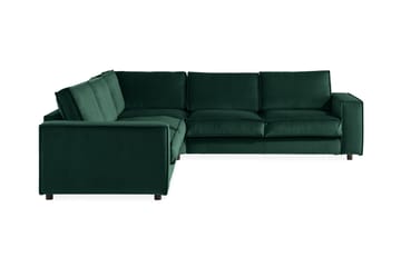 Cloudia Hjørnesofa Fløyel - Grønn - Møbler - Sofaer - Hjørnesofa