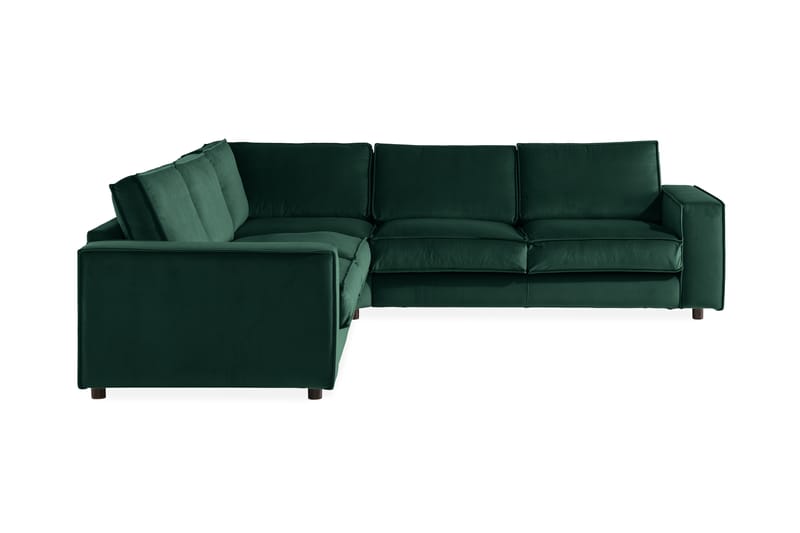 Cloudia Hjørnesofa Fløyel - Grønn - Møbler - Sofaer - Hjørnesofa