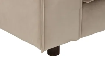 Cloudia Hjørnesofa Large Fløyel - Beige - Møbler - Sofaer - Hjørnesofa