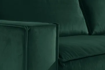 Cloudia Hjørnesofa Large Fløyel - Grønn - Møbler - Sofaer - Hjørnesofa