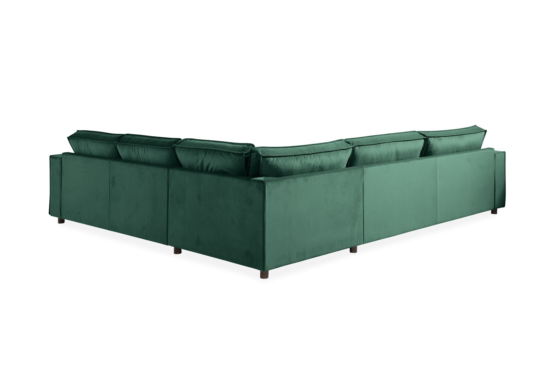 Cloudia Hjørnesofa Large Fløyel - Grønn - Møbler - Sofaer - Hjørnesofa
