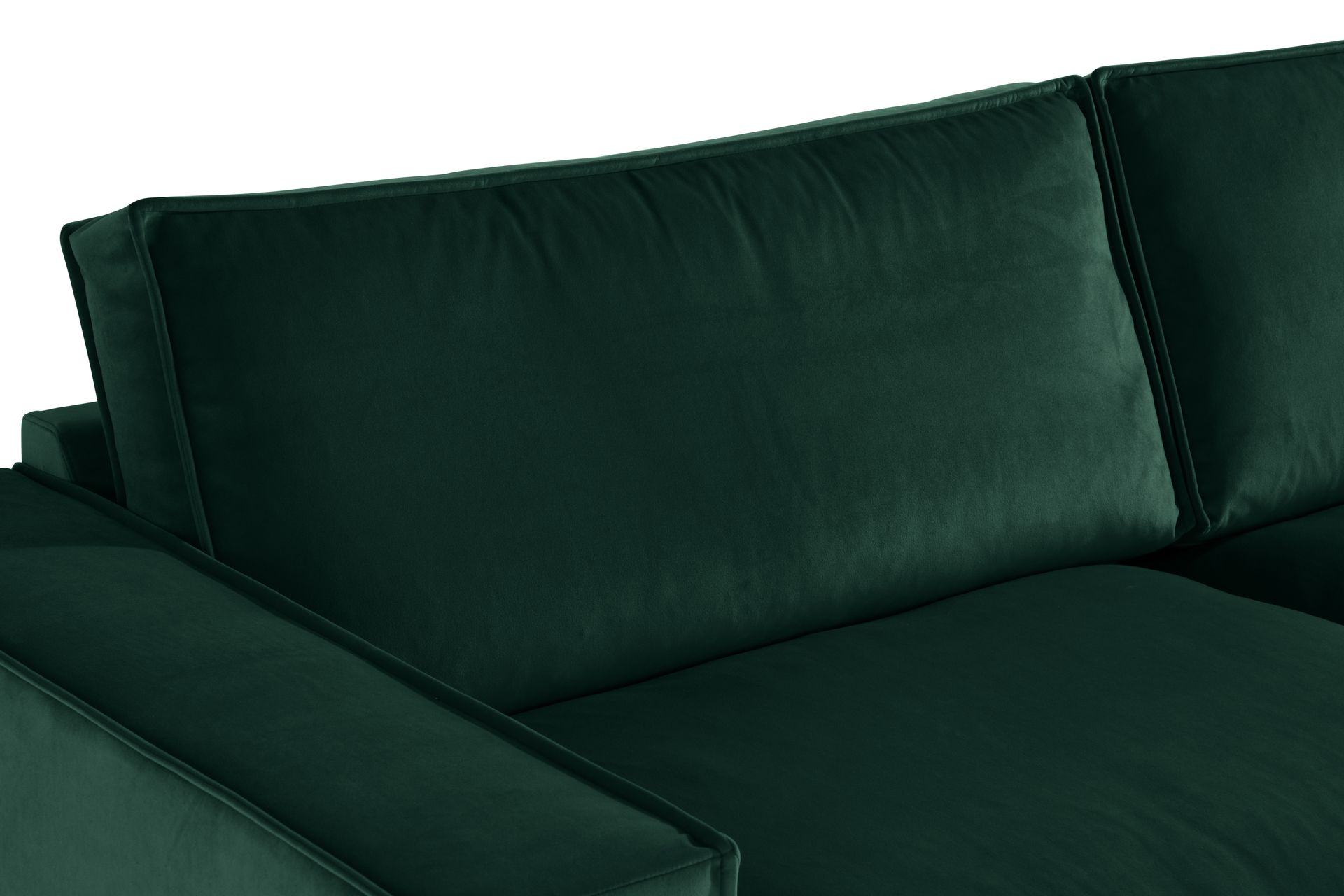 Cloudia Hjørnesofa Large Fløyel - Grønn - Møbler - Sofaer - Hjørnesofa