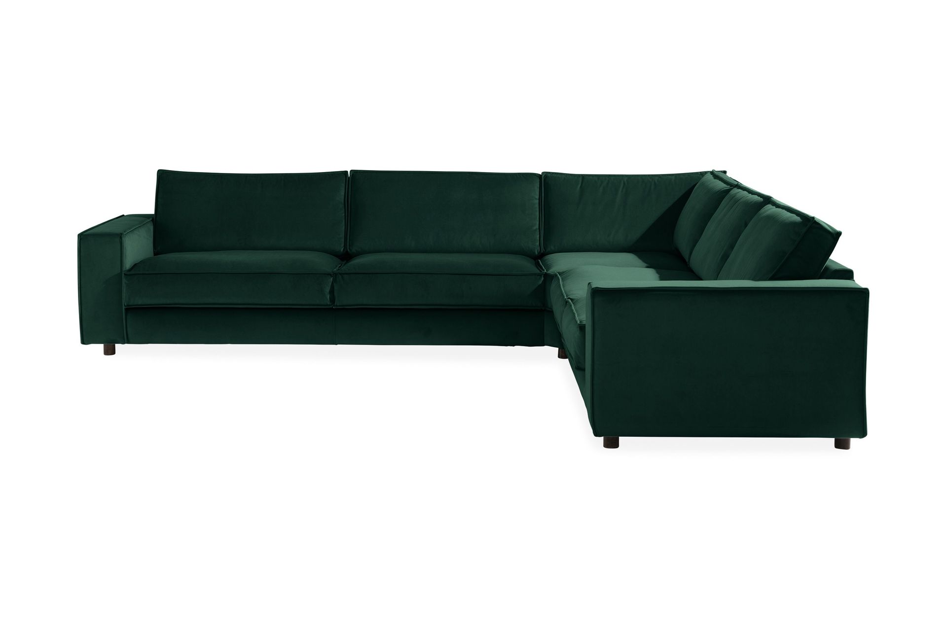 Cloudia Hjørnesofa Large Fløyel - Grønn