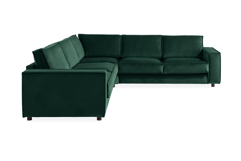 Cloudia Hjørnesofa Large Fløyel - Grønn - Møbler - Sofaer - Hjørnesofa
