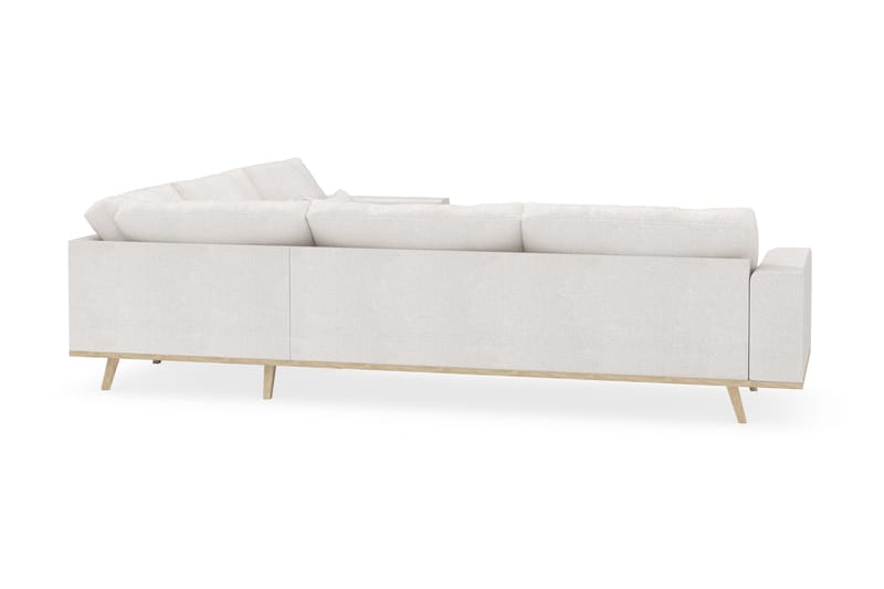 Copenhagen 6-seters L-formet Hjørnesofa i Bouclé - Hvit - Møbler - Sofaer - Hjørnesofa