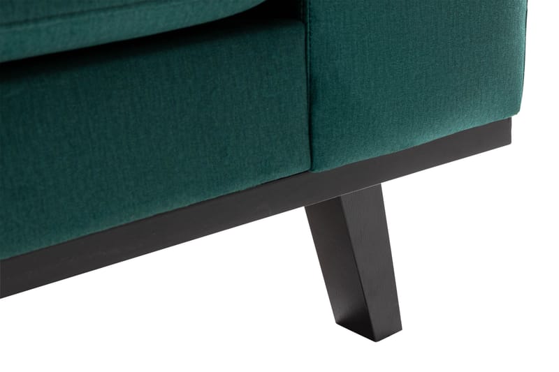 Copenhagen 6-seters L-formet Hjørnesofa i Fløyel - Grønn - Møbler - Sofaer - Hjørnesofa